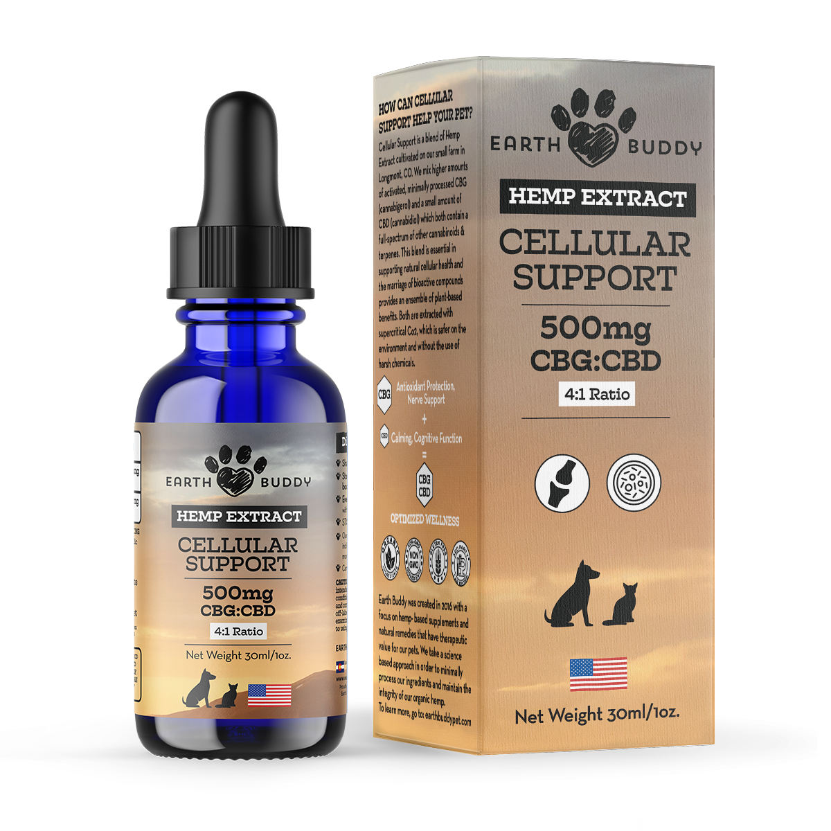 CBG for Dogs – Cellular Support – 500mg | Earth Buddy – Earth