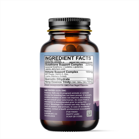 A bottle of Earth Buddy Maxx Life Glutathione for dogs and cats.