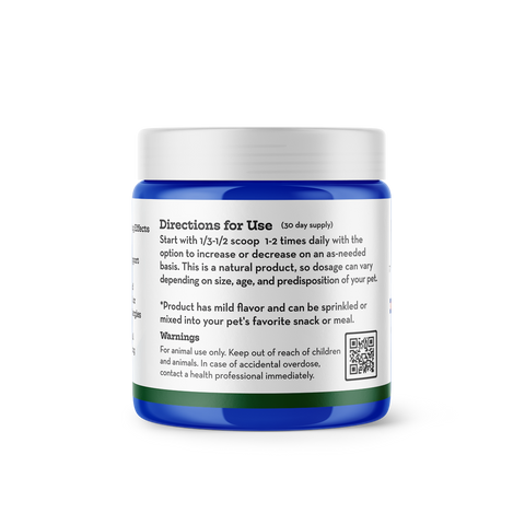 An allergy & immunity supplement for dogs powder made from functional mushrooms from Earth Buddy.