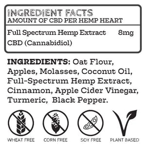 Hemp Dog Chews - Extra Strength Hearts
