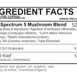 Label of Focus and Immunity supplements for large dog breeds.