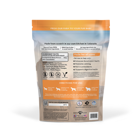 A bag of pumpkin hemp hearts from Earth Buddy. 