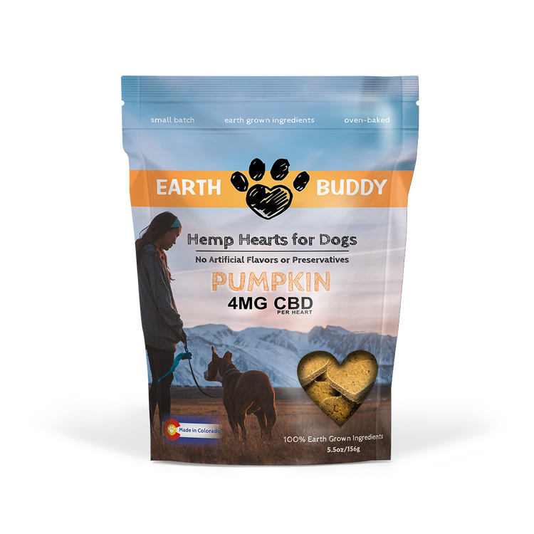 A bag of pumpkin hemp hearts from Earth Buddy. 