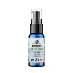 A bottle of Quick Calm from Earth Buddy.