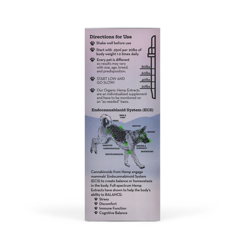 Outer packaging of Earth Buddy's Sleep Support 300MG product that is a CBN oil for sleep for dogs and cats.
