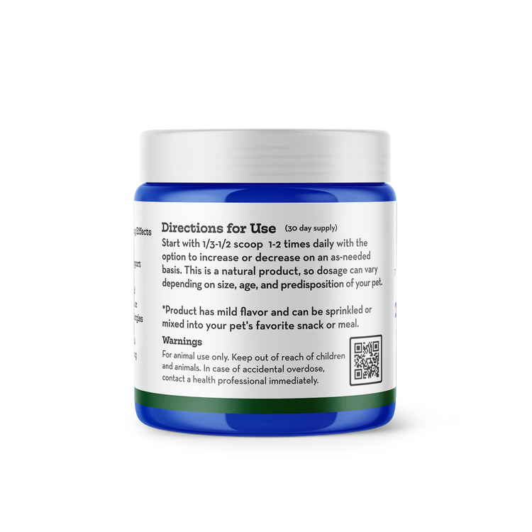 An allergy & immunity supplement for dogs powder made from functional mushrooms from Earth Buddy.
