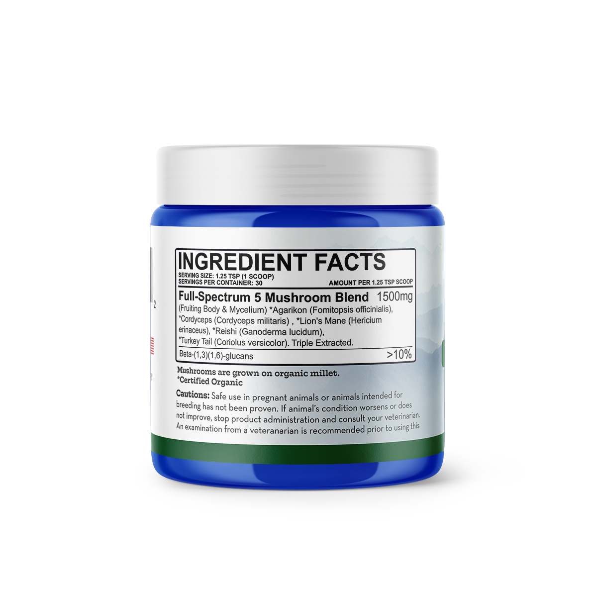 An allergy & immunity supplement for dogs powder made from functional mushrooms from Earth Buddy.
