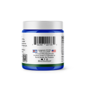 An allergy & immunity supplement for dogs powder made from functional mushrooms from Earth Buddy.
