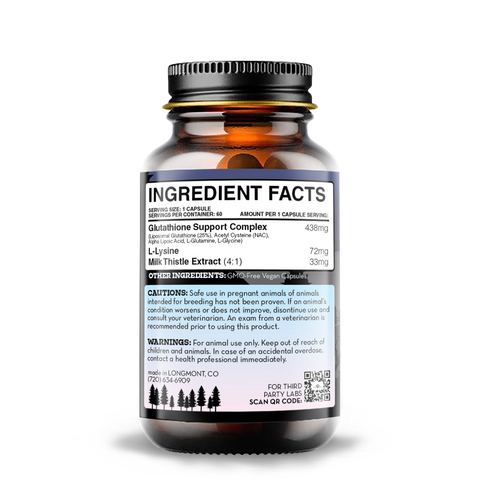 Liposomal Glutathione for Dogs - Liver Detox System