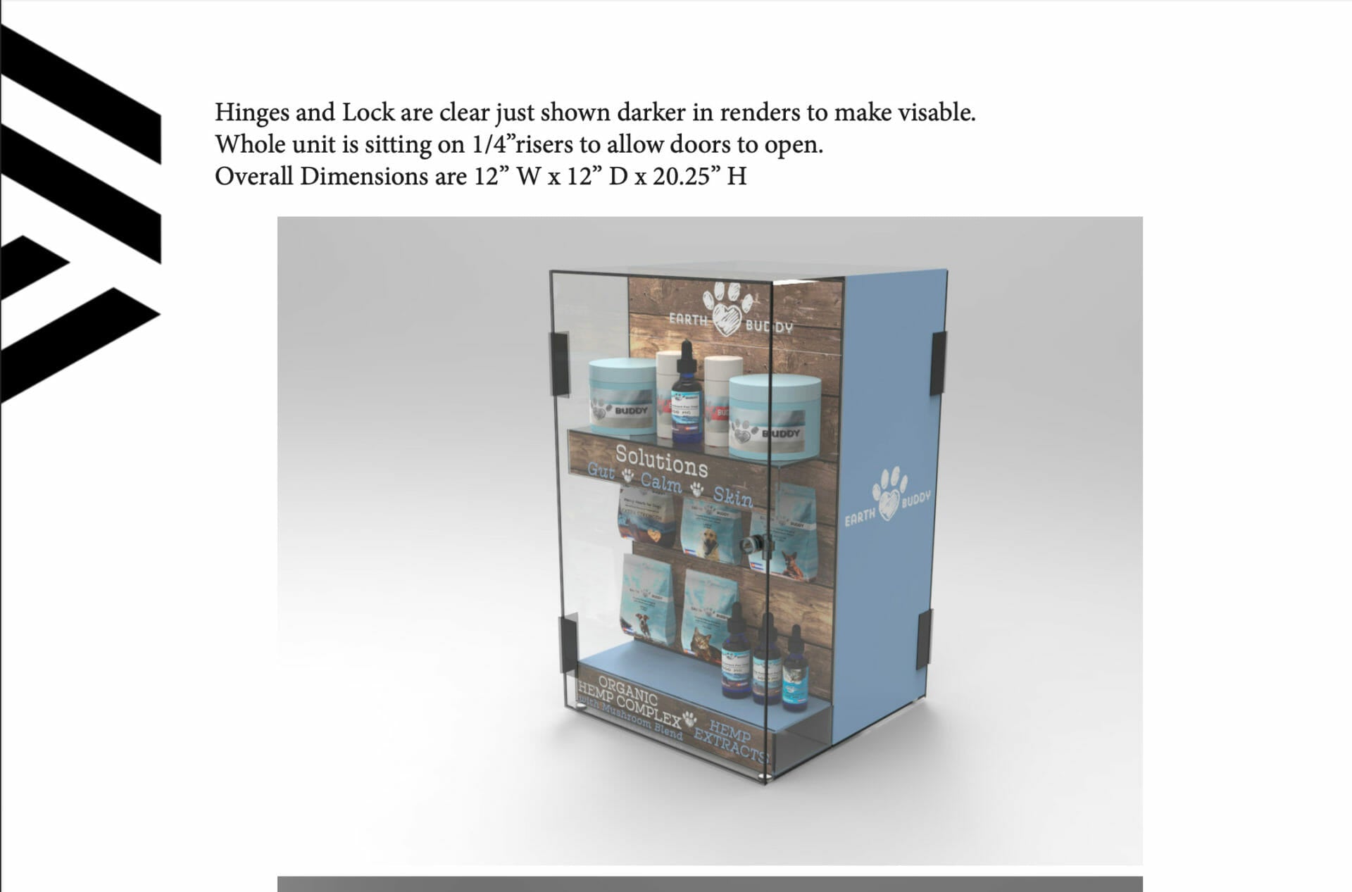 Lockable Display Case