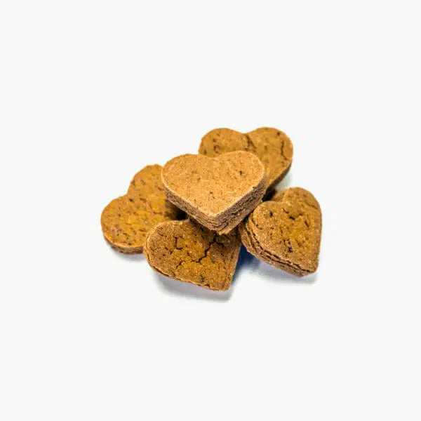 A bag of blueberry hemp hearts from Earth Buddy.