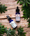 Earth Buddy CBD tinctures that are a part of a pet calming supplements bundle.
