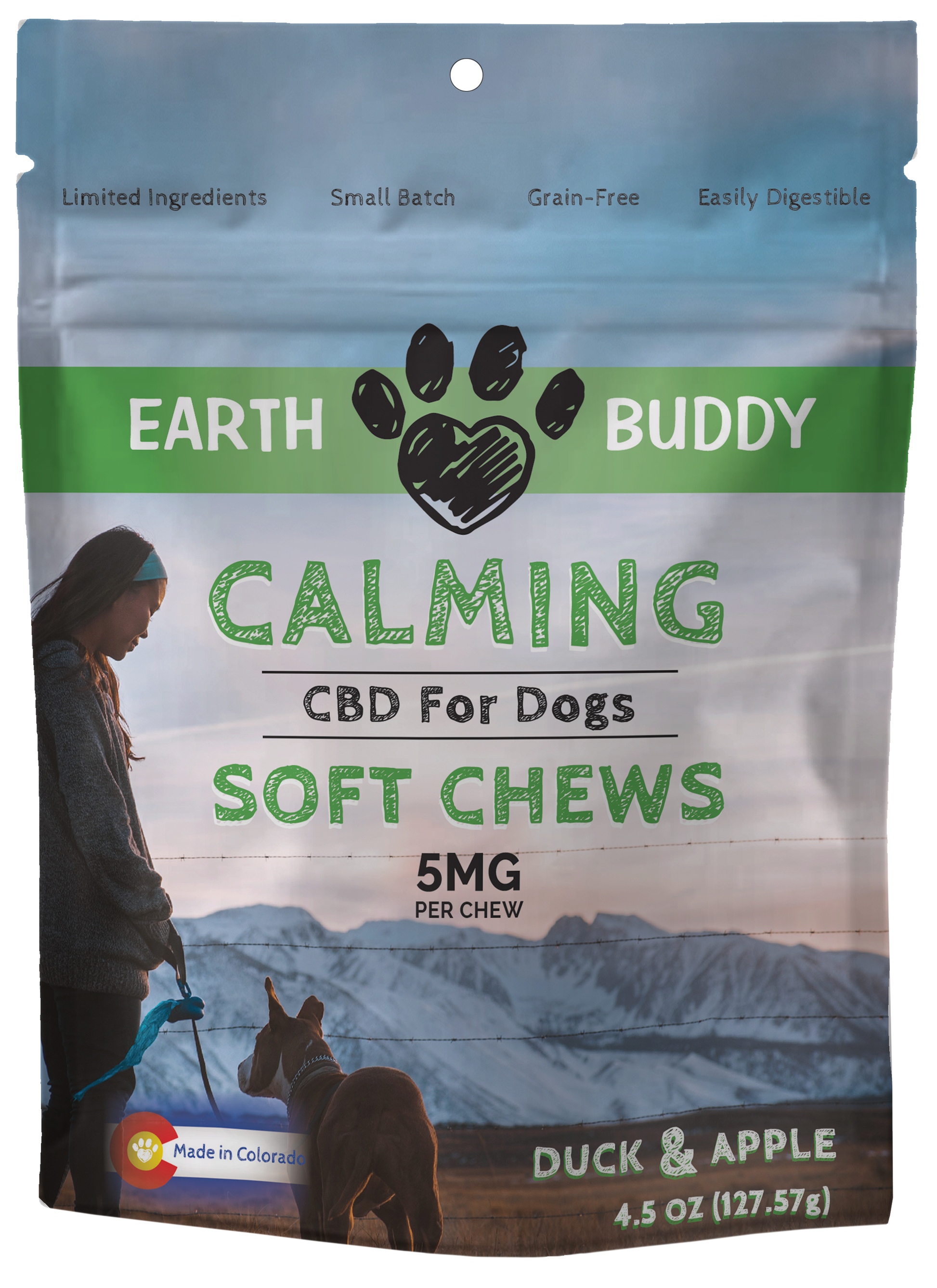 Calming Chews for Dogs – Duck & Apple – 5mg