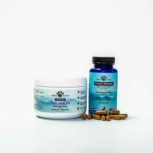 A bottle of Earth Buddy’s Focus + Immune with reishi mushrooms. 
