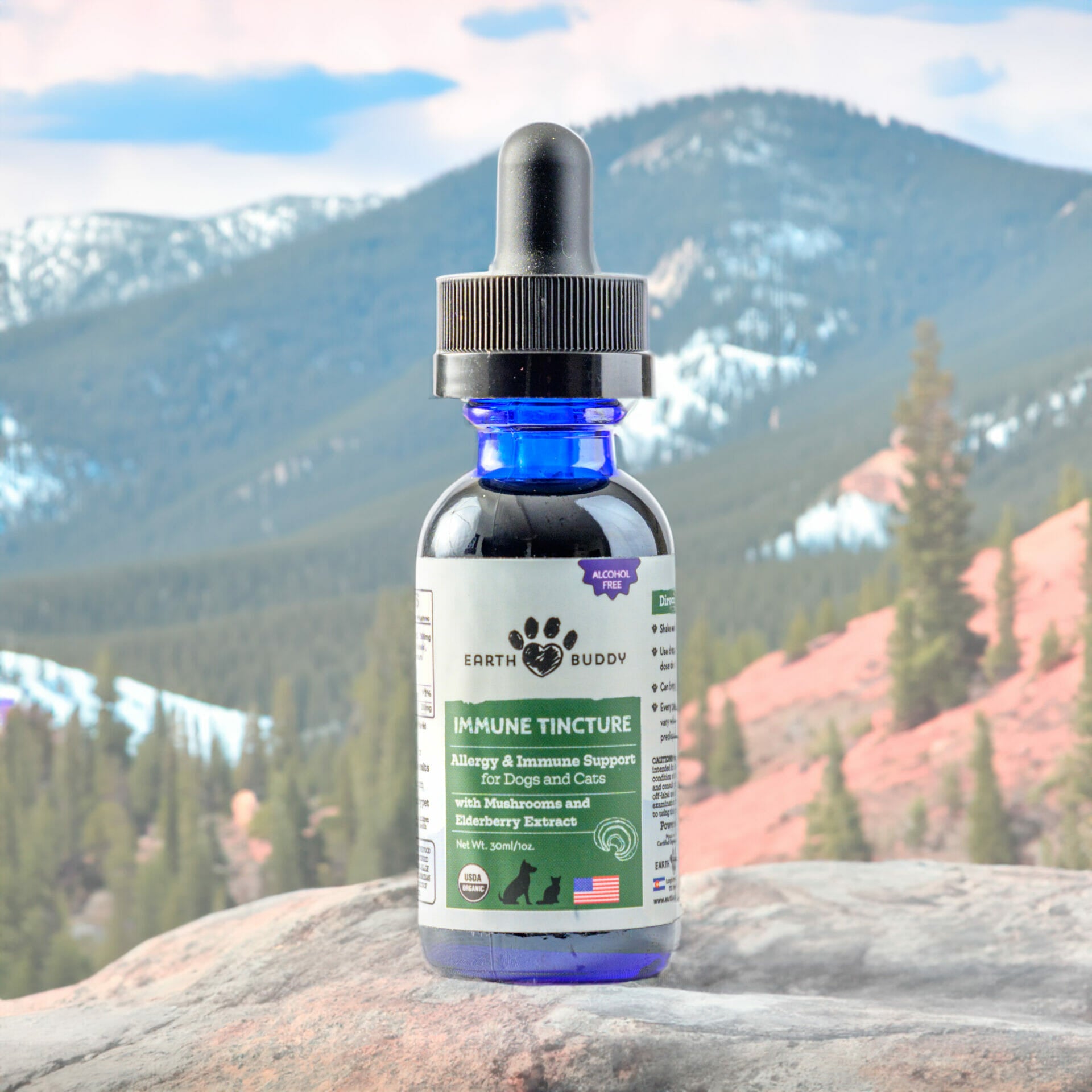 Immune Tincture – Allergy & Immune Support Mushroom Tincture for Pets