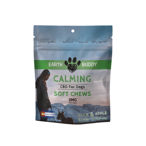 duck & apple calming cbd soft chews for dogs trial package