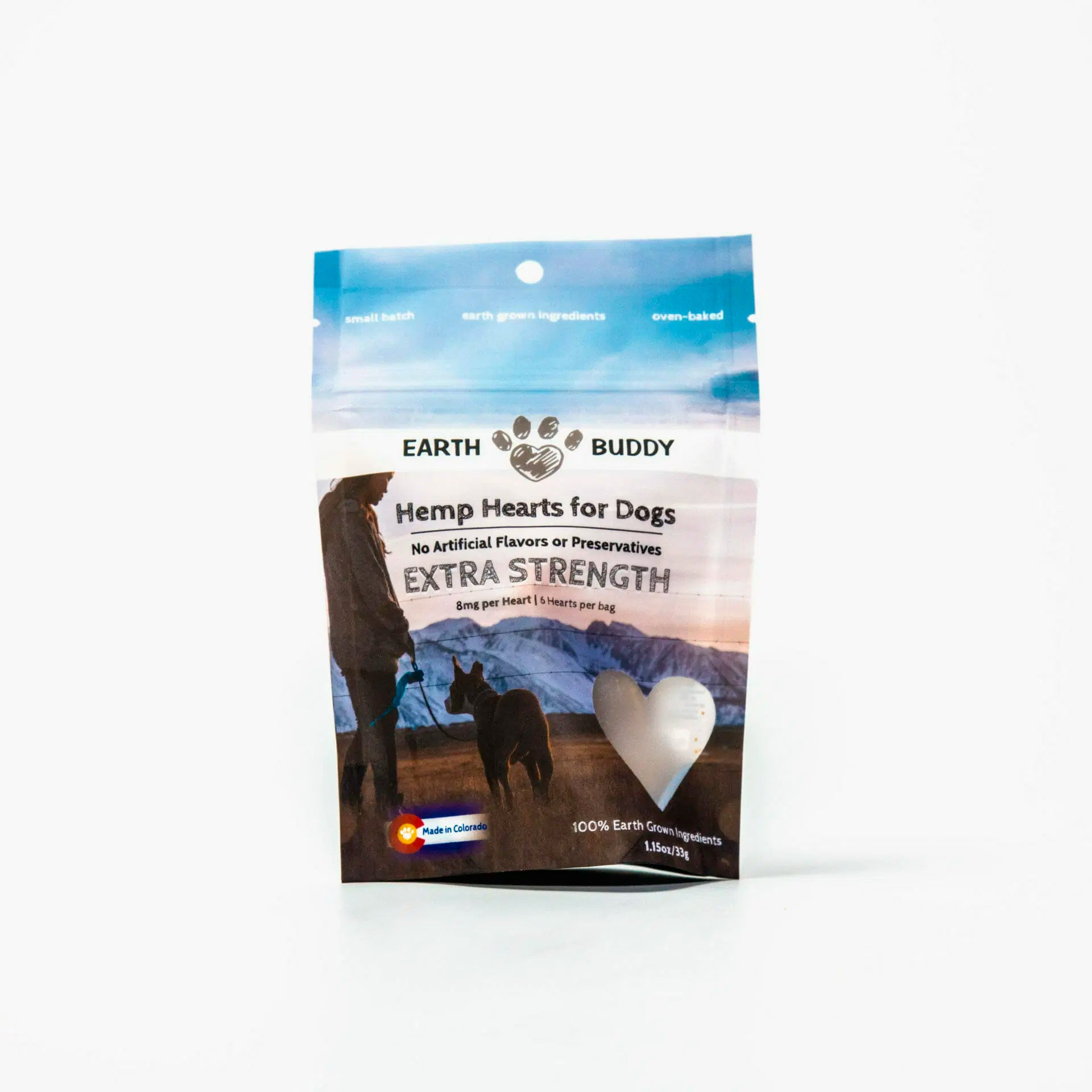 A bag of the Extra Strength Trial Size Hemp Hearts.