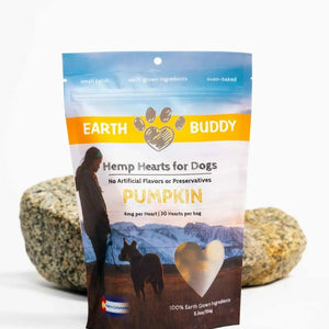 A bag of pumpkin hemp hearts from Earth Buddy. 