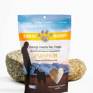A bag of pumpkin hemp hearts from Earth Buddy. 