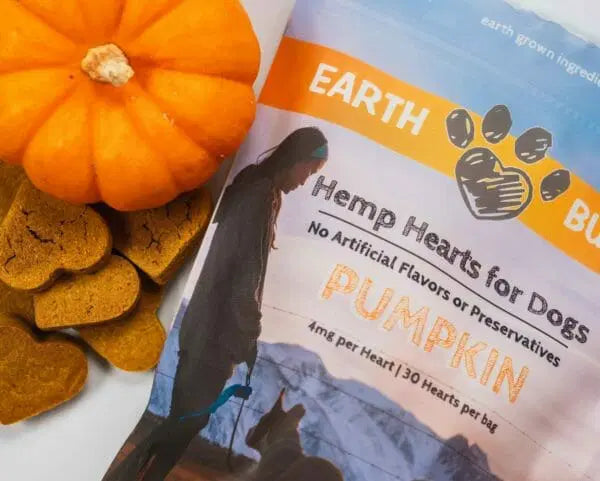 A bag of pumpkin hemp hearts from Earth Buddy. 