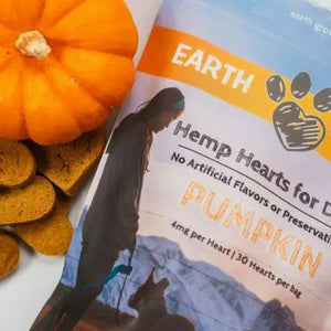 A bag of pumpkin hemp hearts from Earth Buddy. 