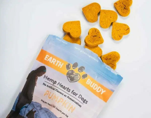 A bag of pumpkin hemp hearts from Earth Buddy. 