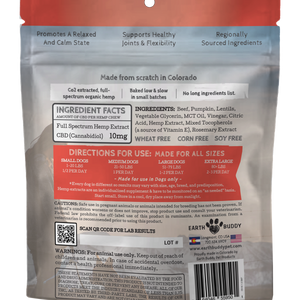 Trial Size Calming Chews for Dogs – Beef & Pumpkin – 10mg