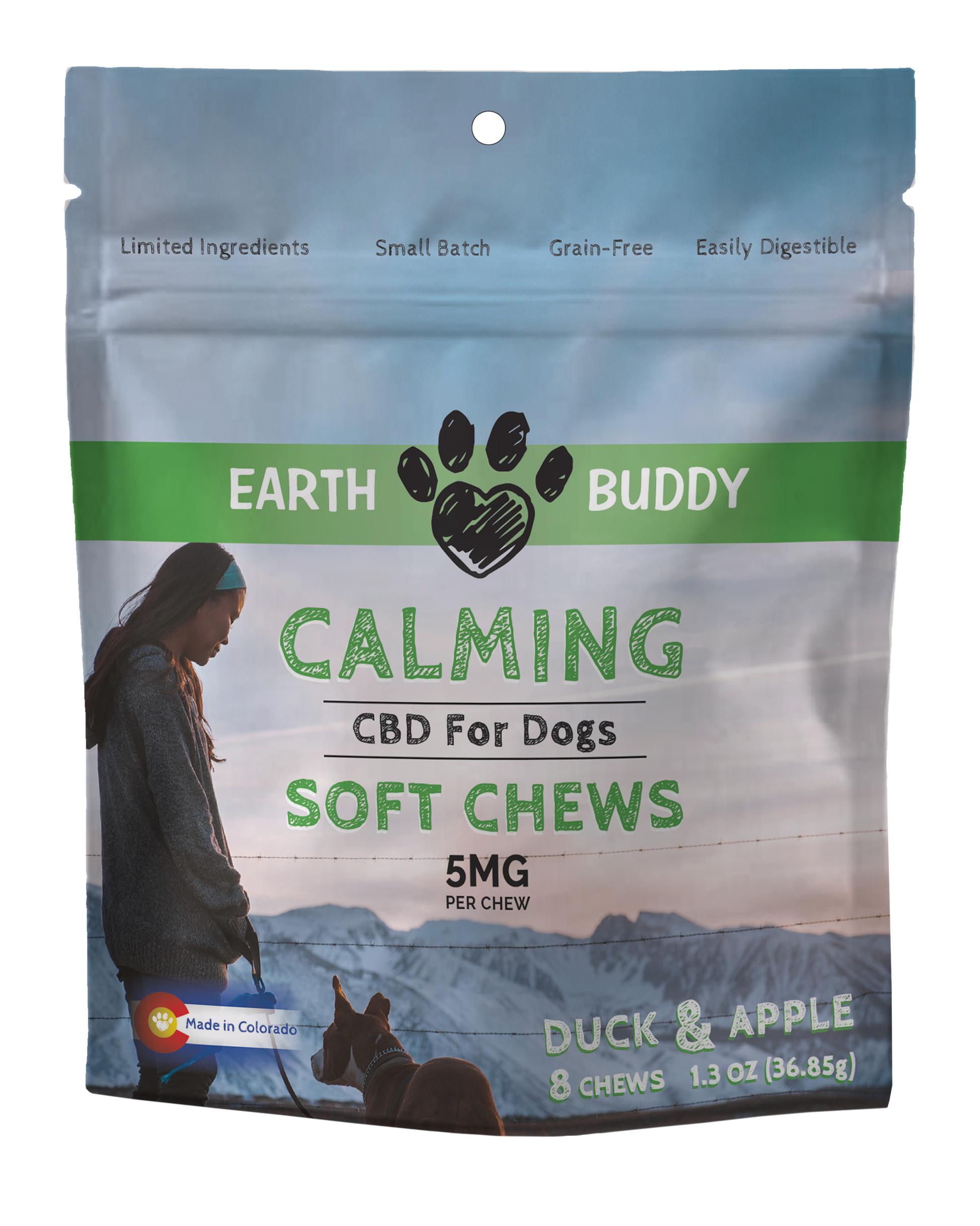 Trial Size Calming Chews for Dogs – Duck & Apple – 5mg