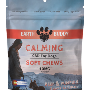 Trial Size Calming Chews for Dogs – Beef & Pumpkin – 10mg