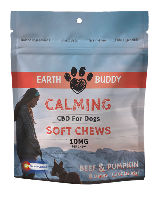 Trial Size Calming Chews for Dogs – Beef & Pumpkin – 10mg
